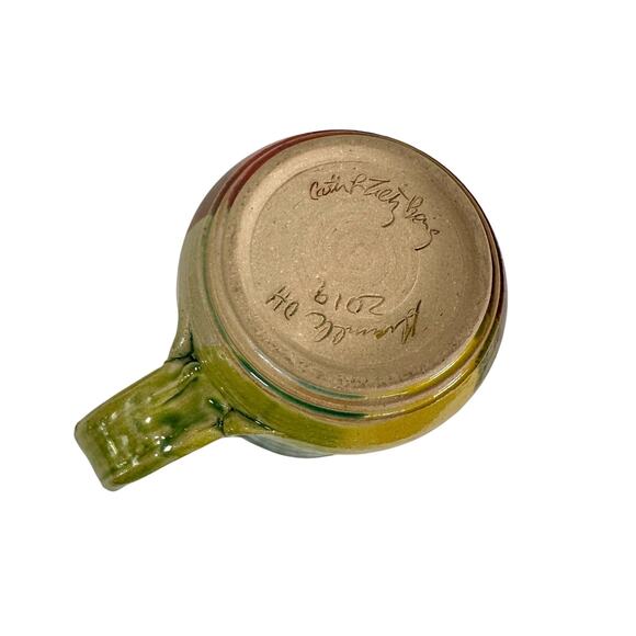 Catherine Tietz Boring Granville Ohio 2019 Studio Art Pottery Mug Handmade - Picture 6 of 9